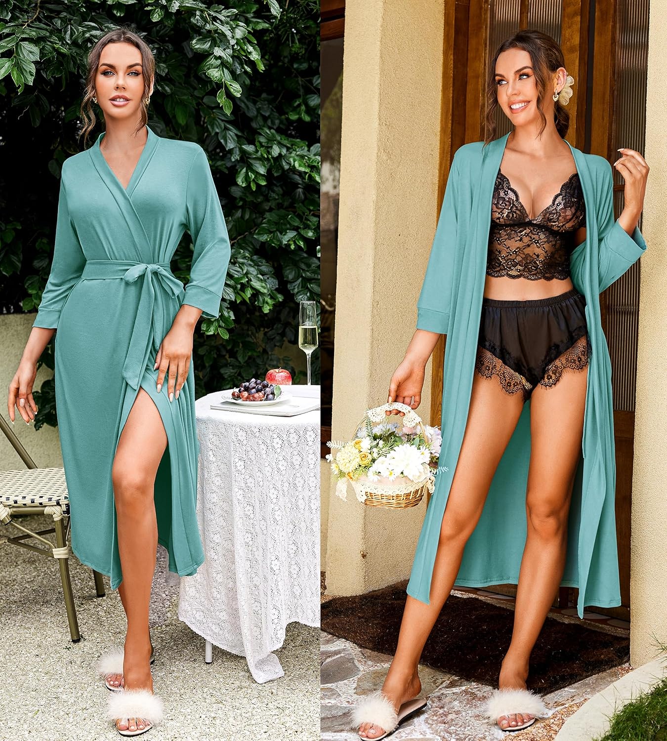 Bata de mujer estilo kimono