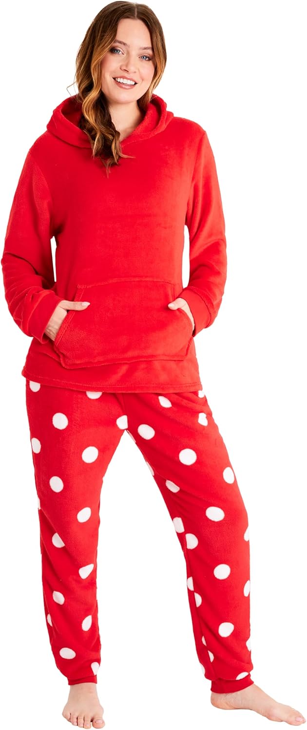 Pijama largo con capucha mujer