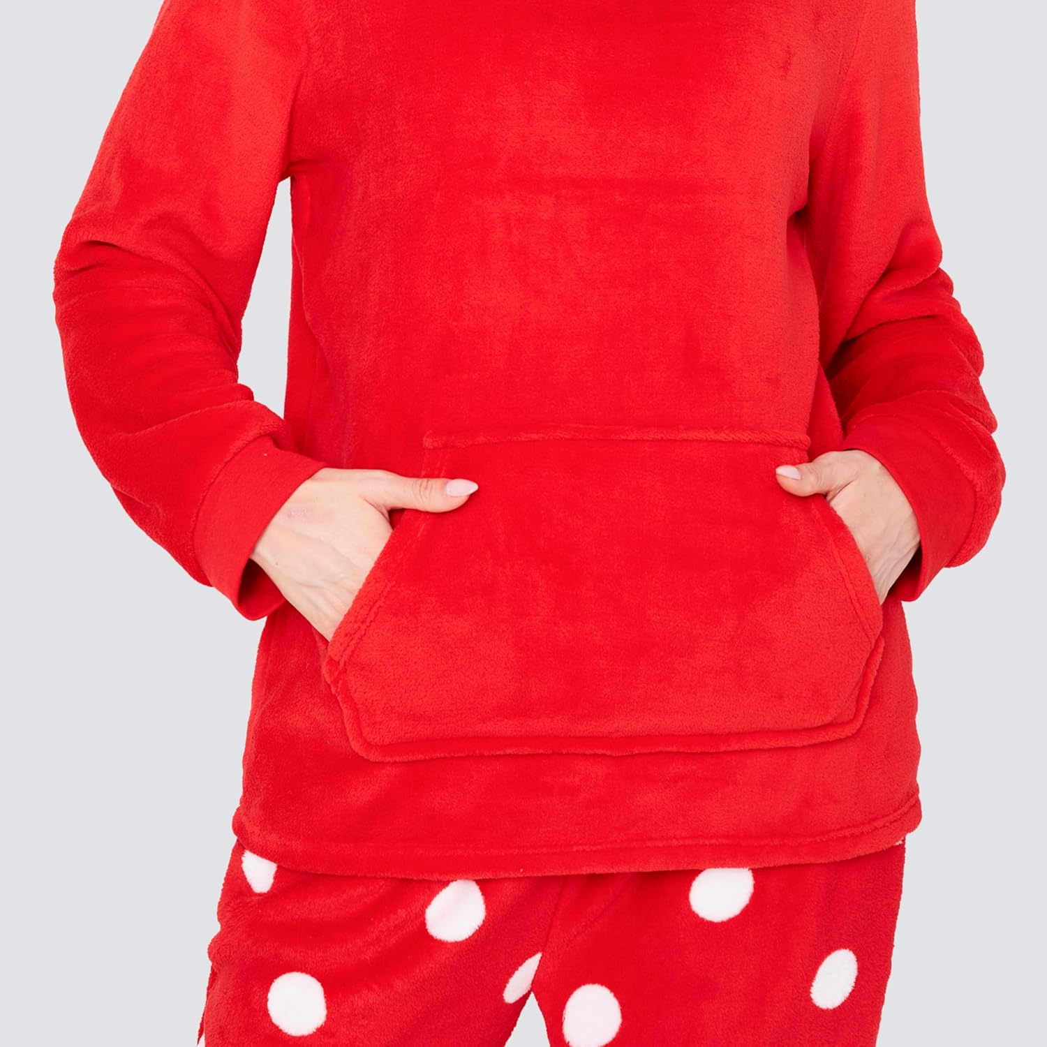 Pijama largo con capucha mujer