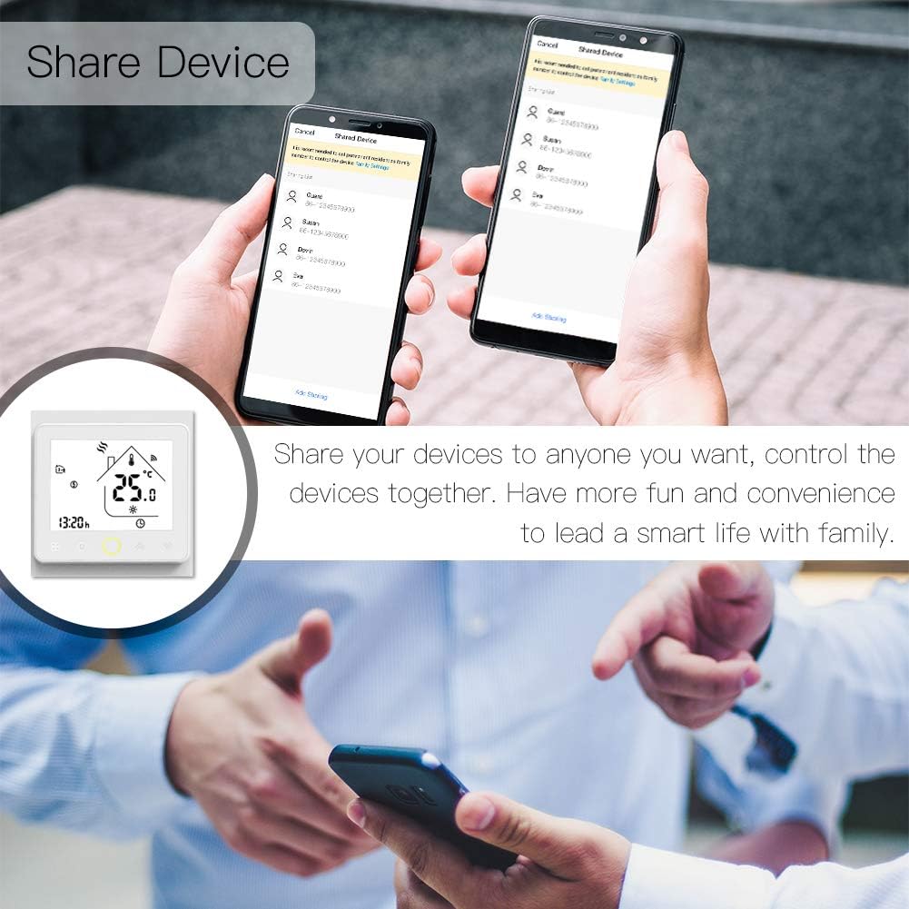 Termostato WiFi MOES Smart 5A