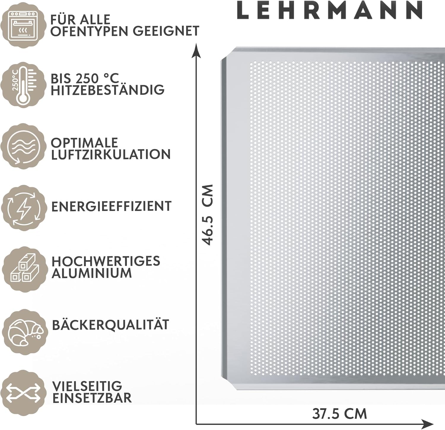 Bandeja LEHRMANN 46.5x37.5 cm
