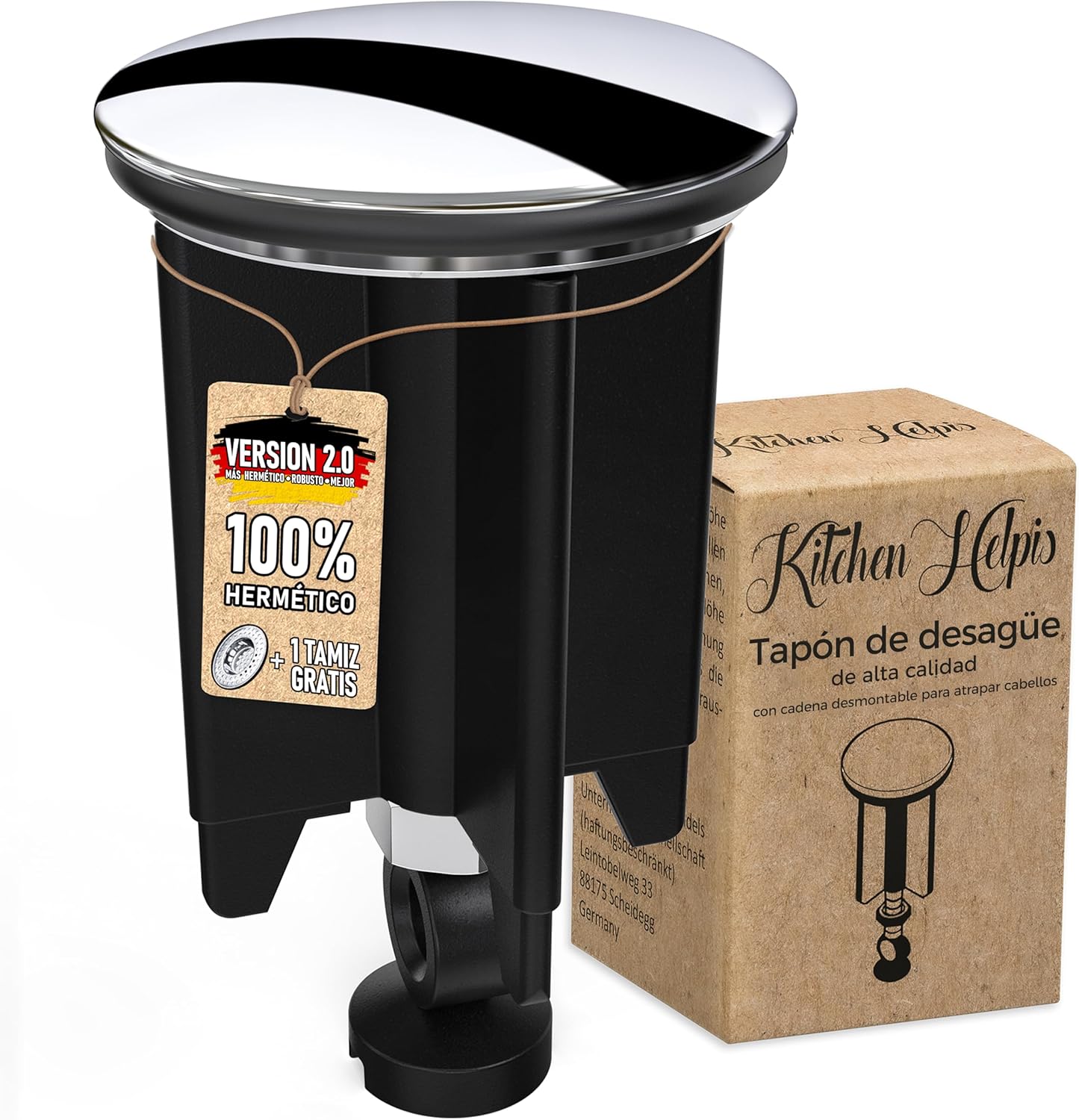 Tapón de desagüe ajustable 40 mm