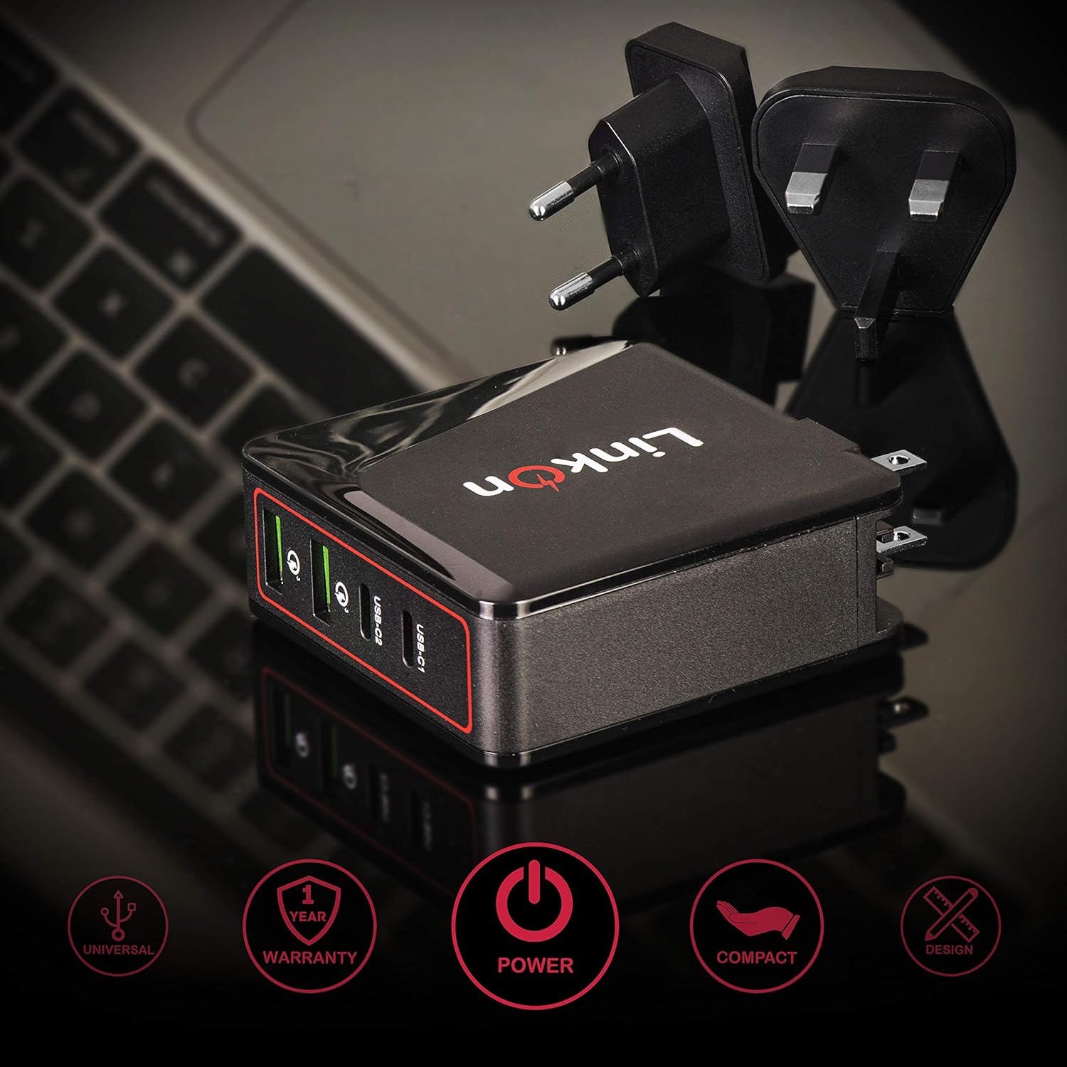 Cargador GAN 136W USB-C/A