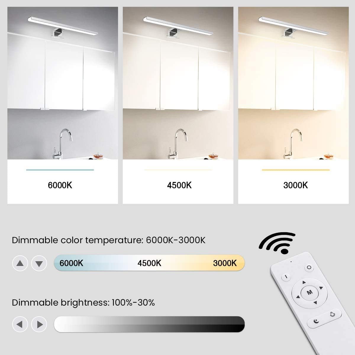 Lámpara Espejo SOLMORE 40 cm