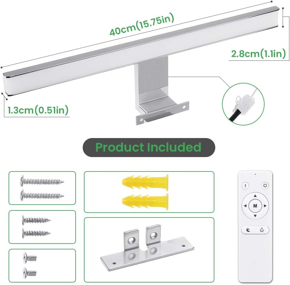 Lámpara Espejo SOLMORE 40 cm