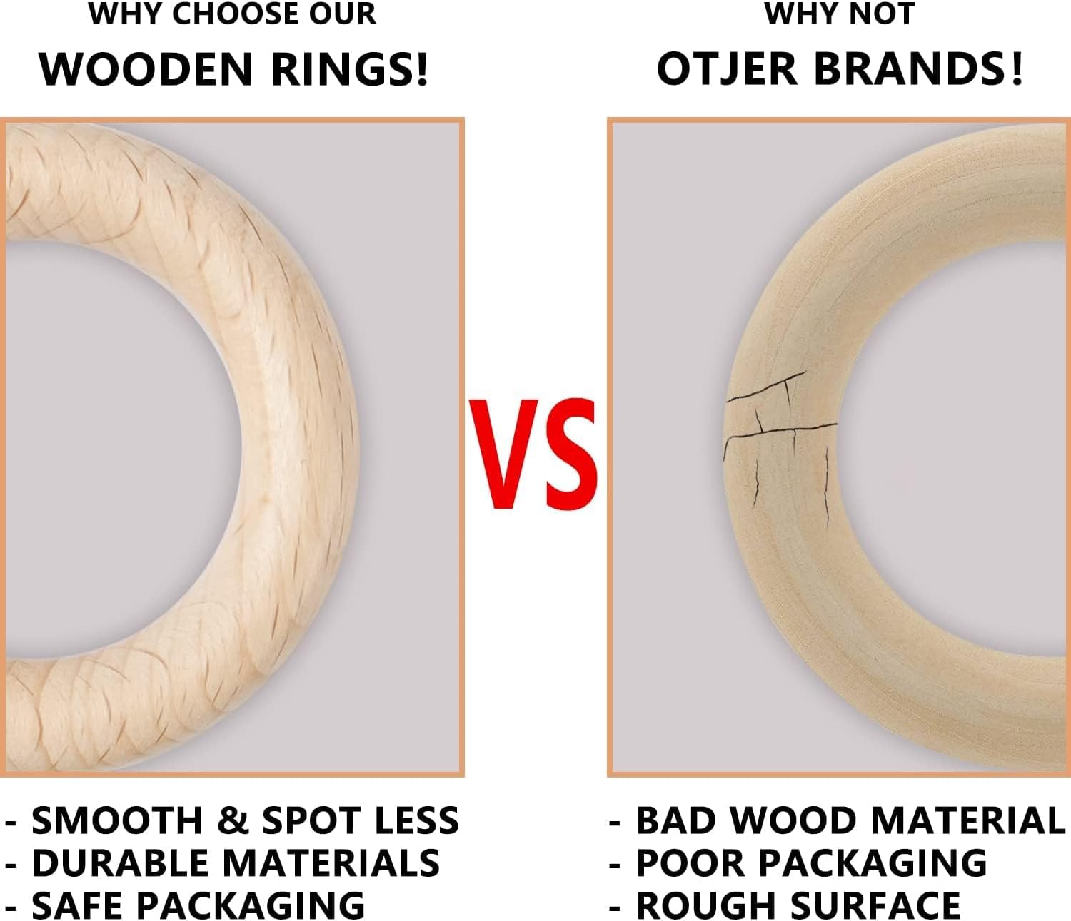 Anillos de madera para bebés