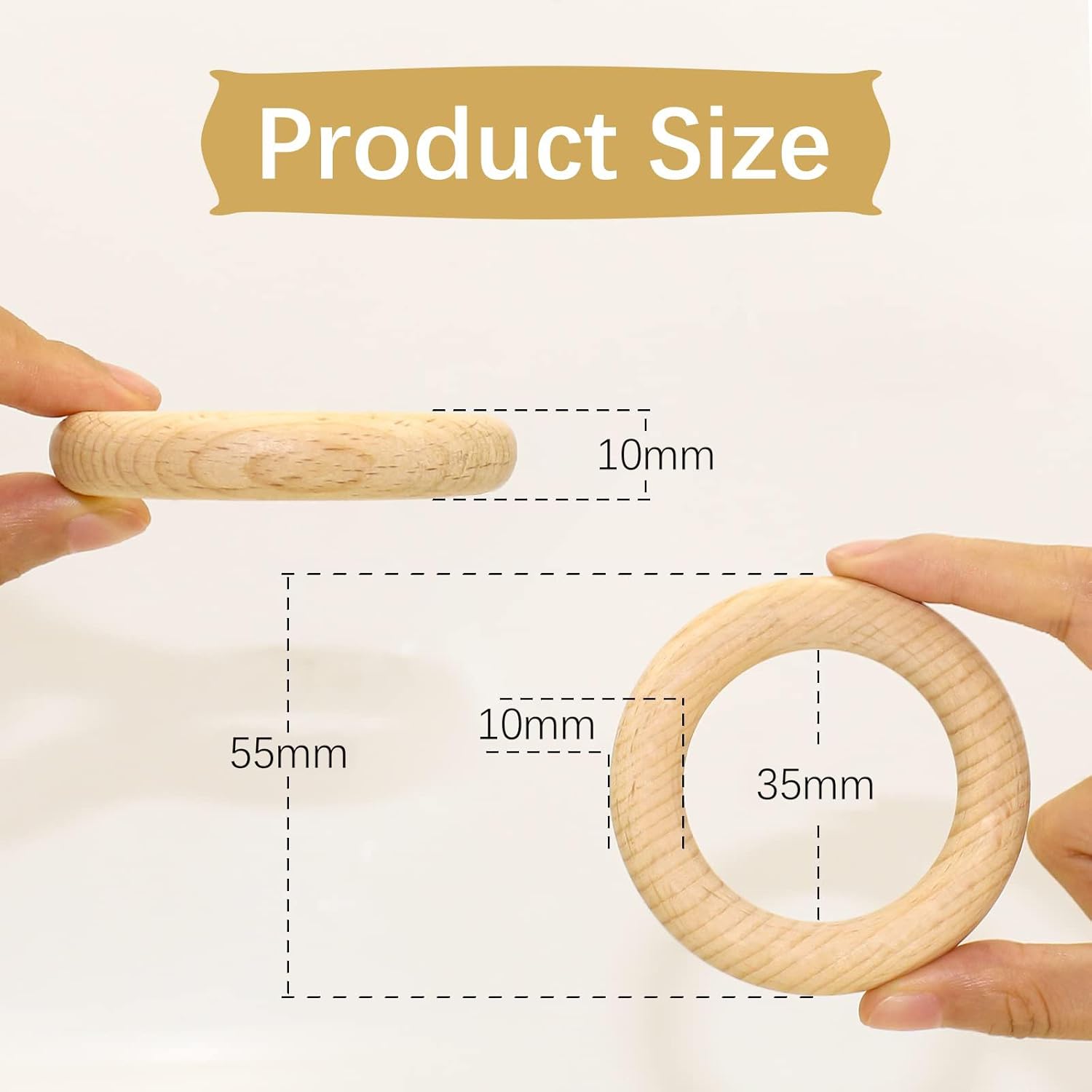 Anillos de madera para bebés