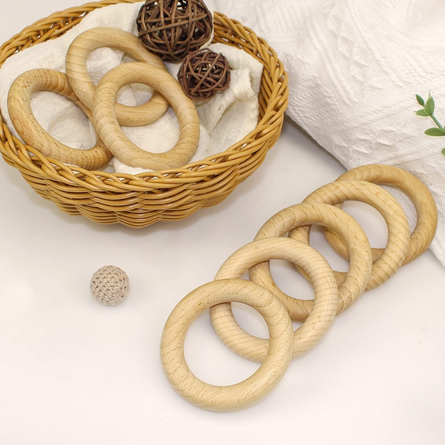 Anillos de madera para bebés