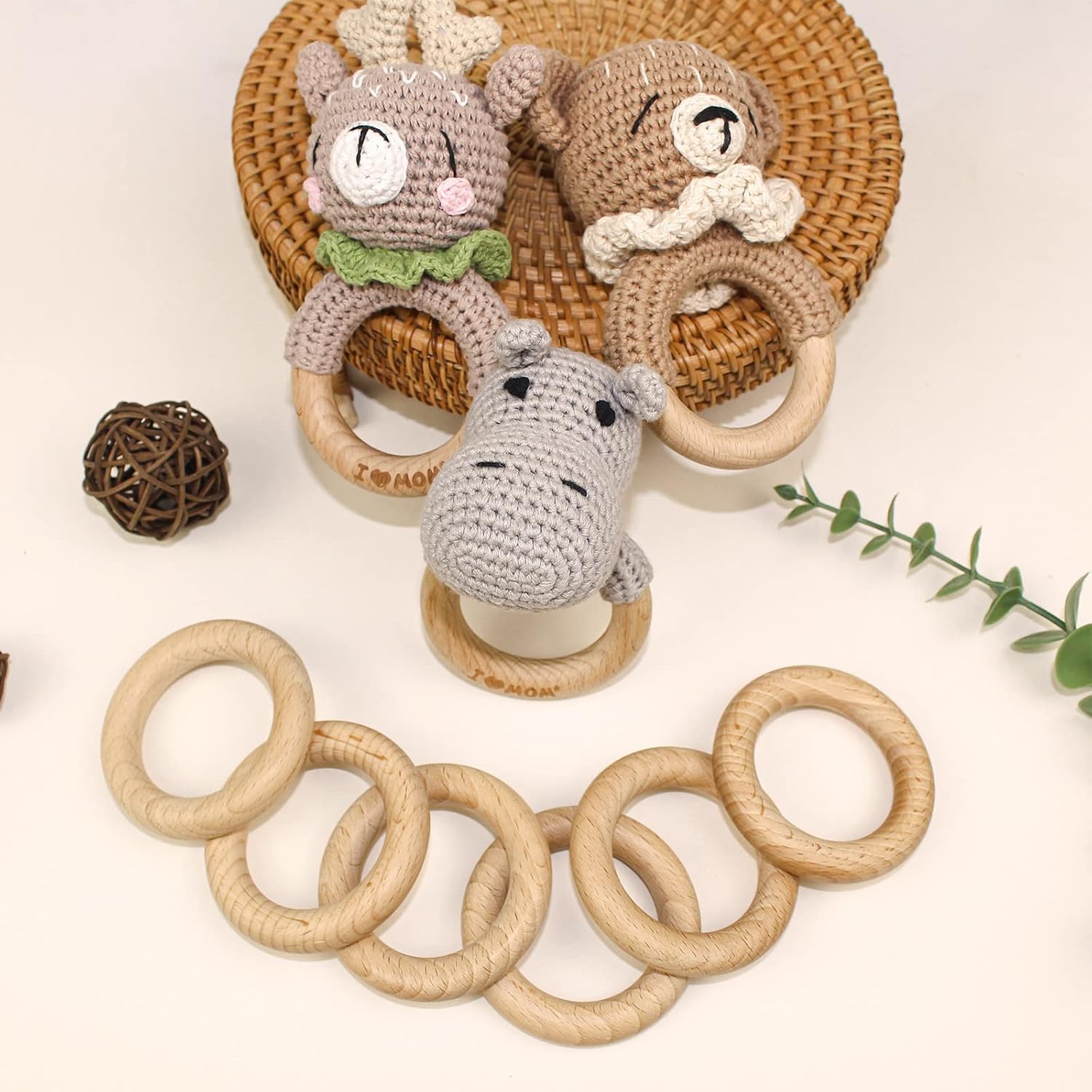Anillos de madera para bebés