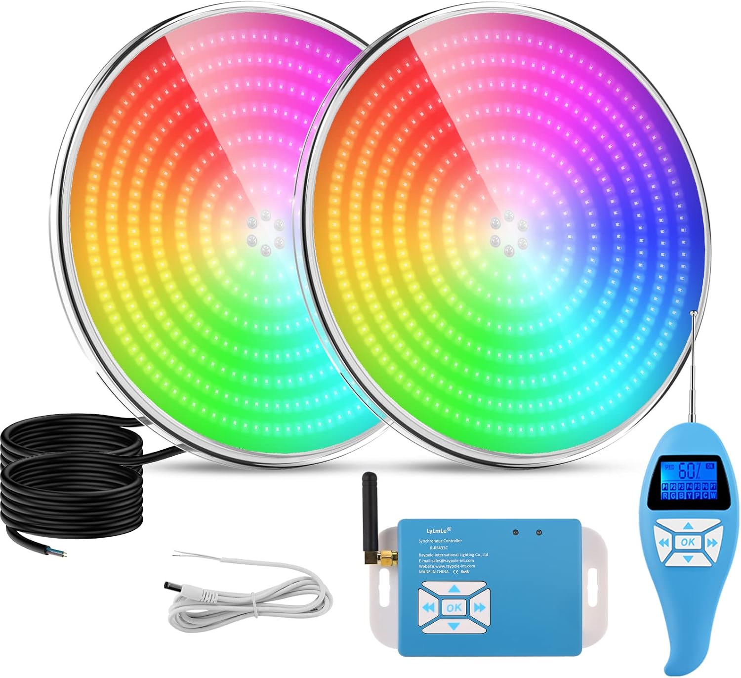 2 Focos LED RGB para Piscina 35W