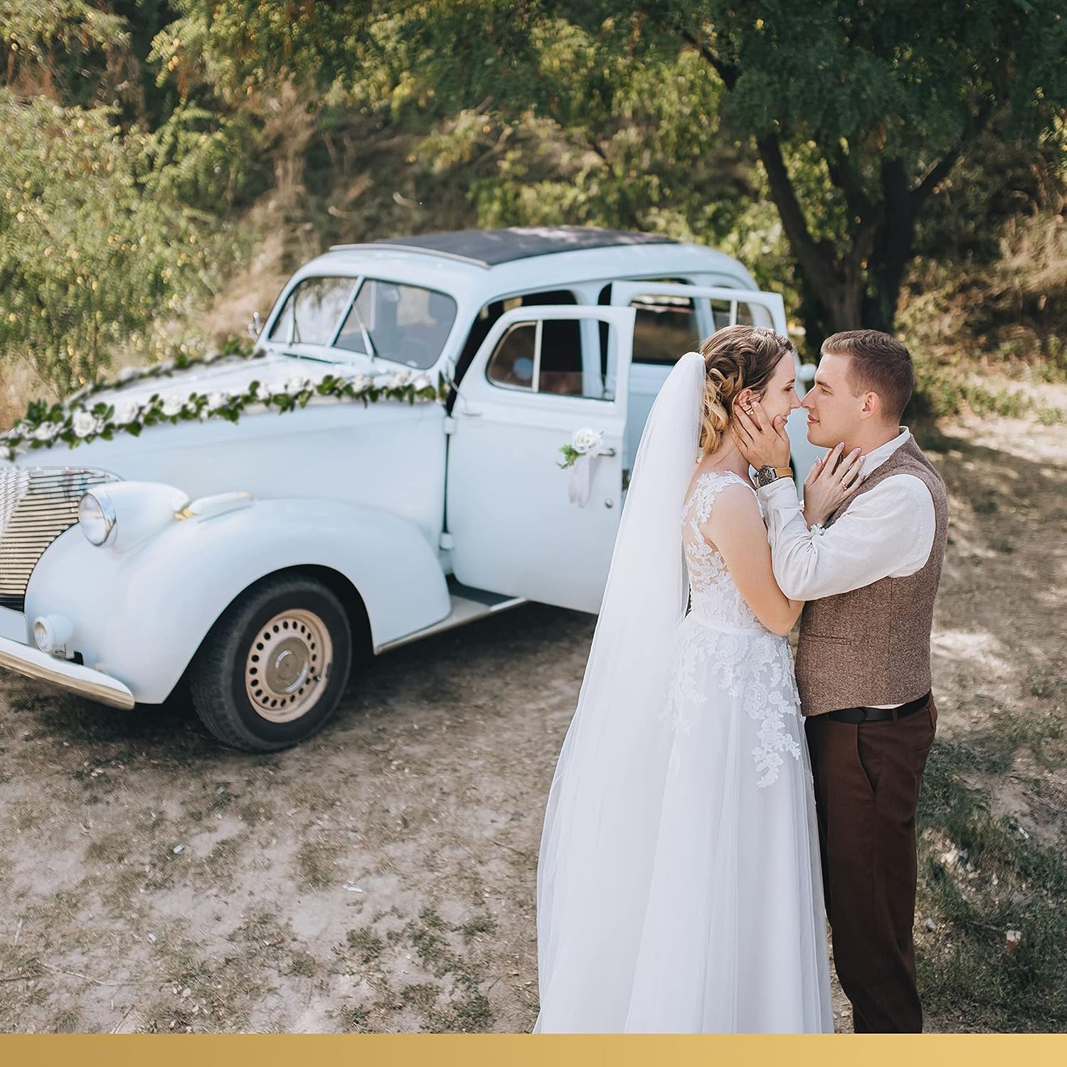 Decoración de Coche de Boda