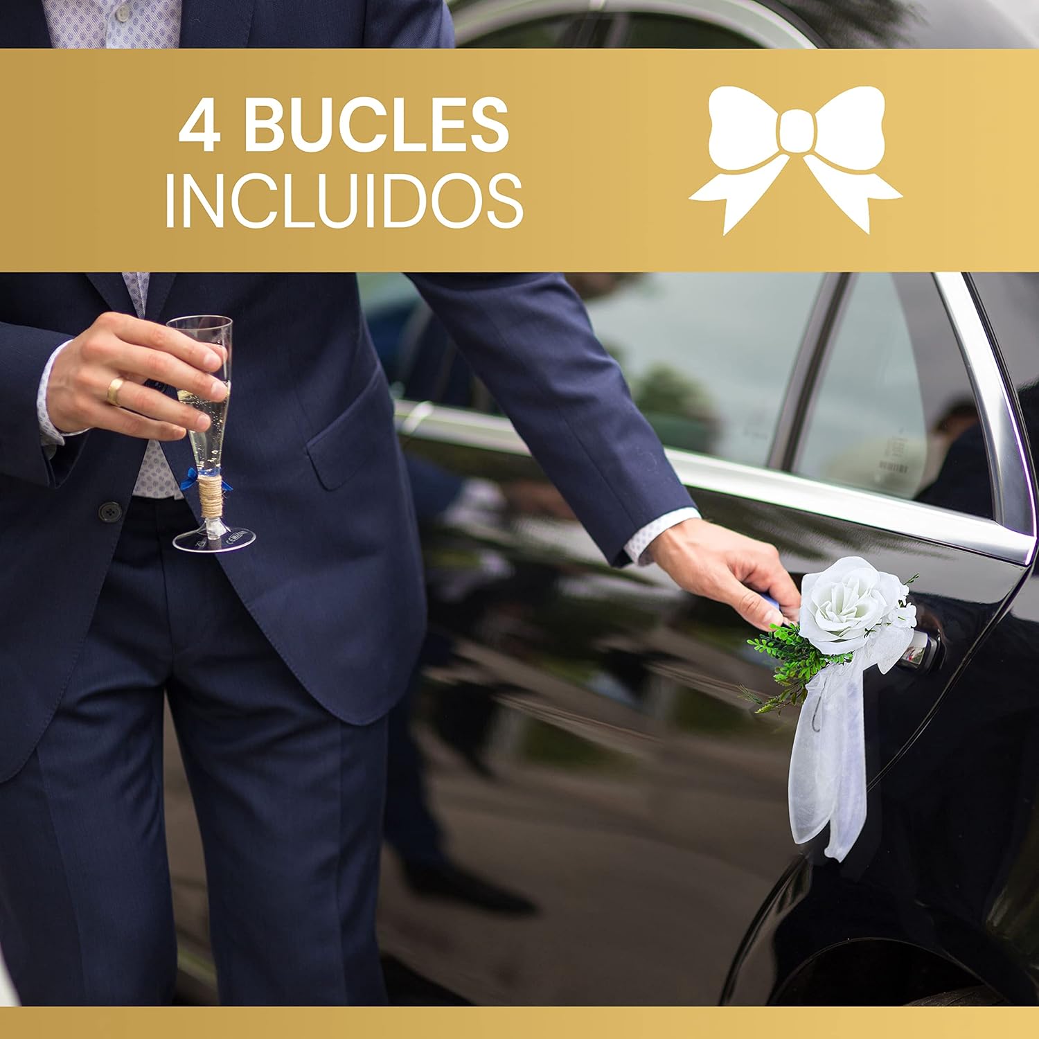 Decoración de Coche de Boda