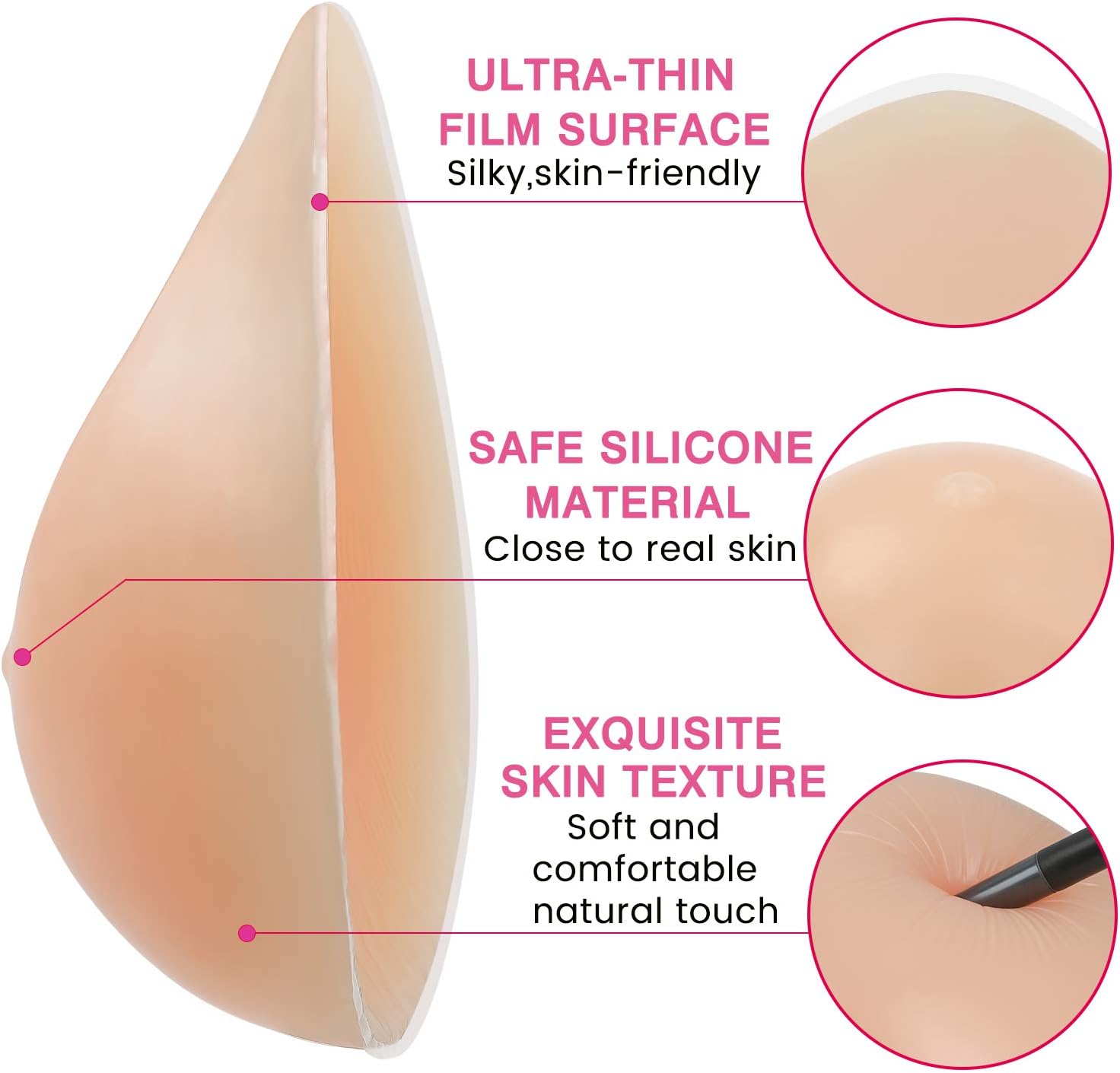 Silicona Triángulo E Cup Falsos