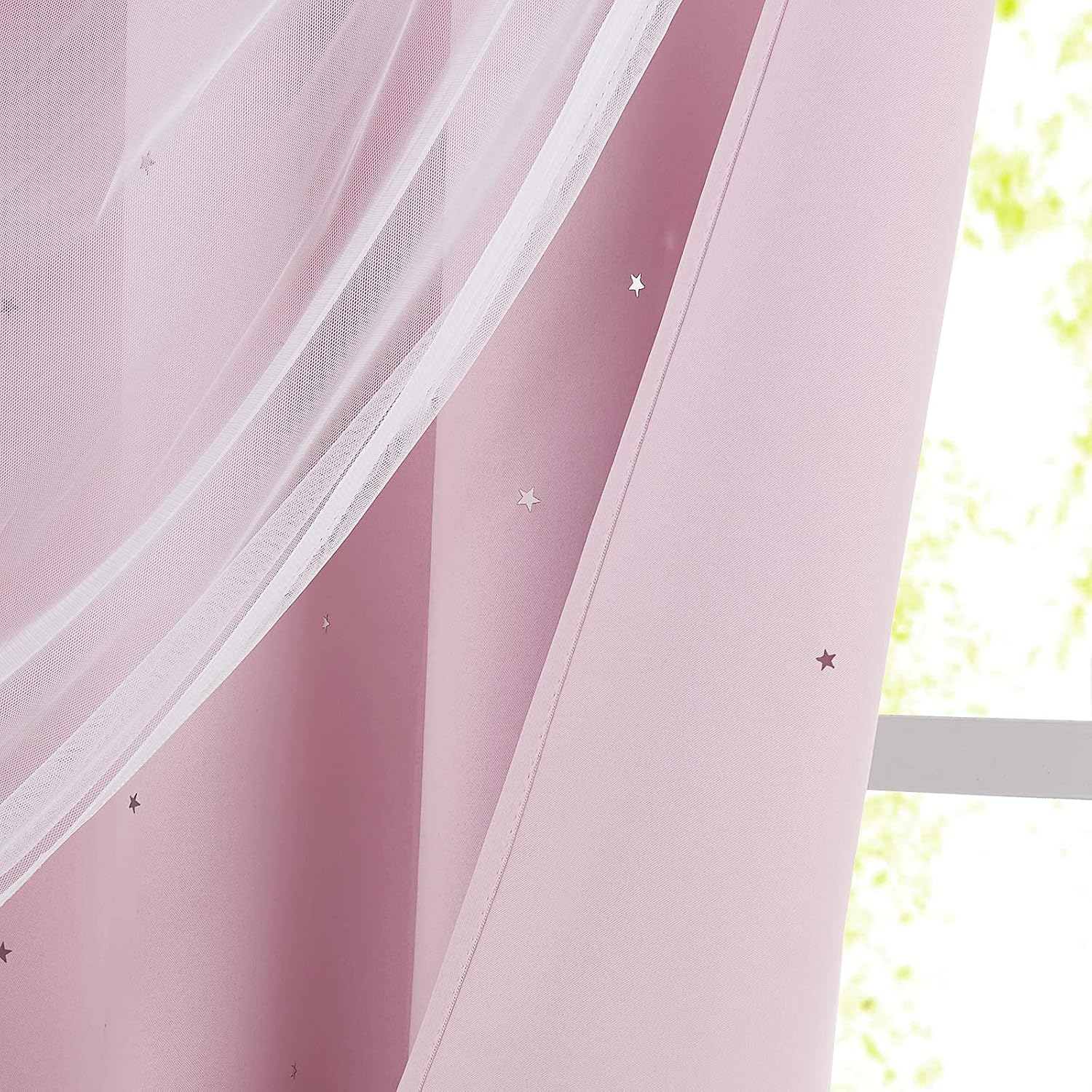 Cortinas Opacas Niña Rosa