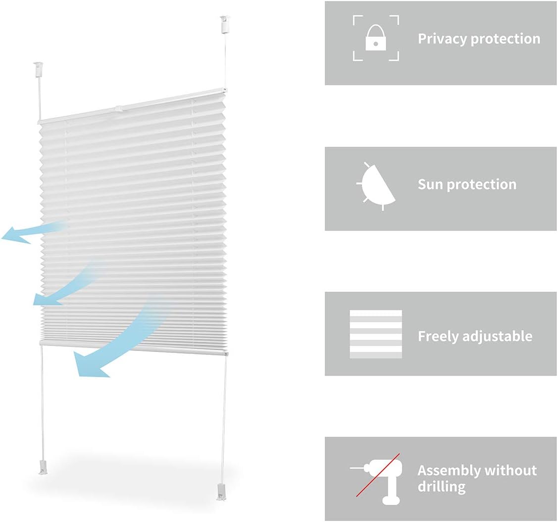 Cortina Plisada Sekey Blanca