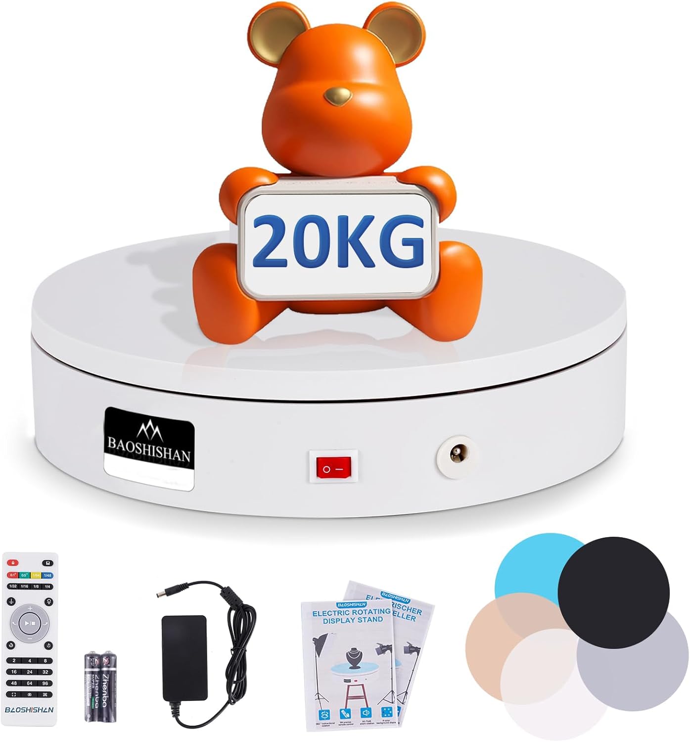 Base Giratoria Eléctrica 20cm