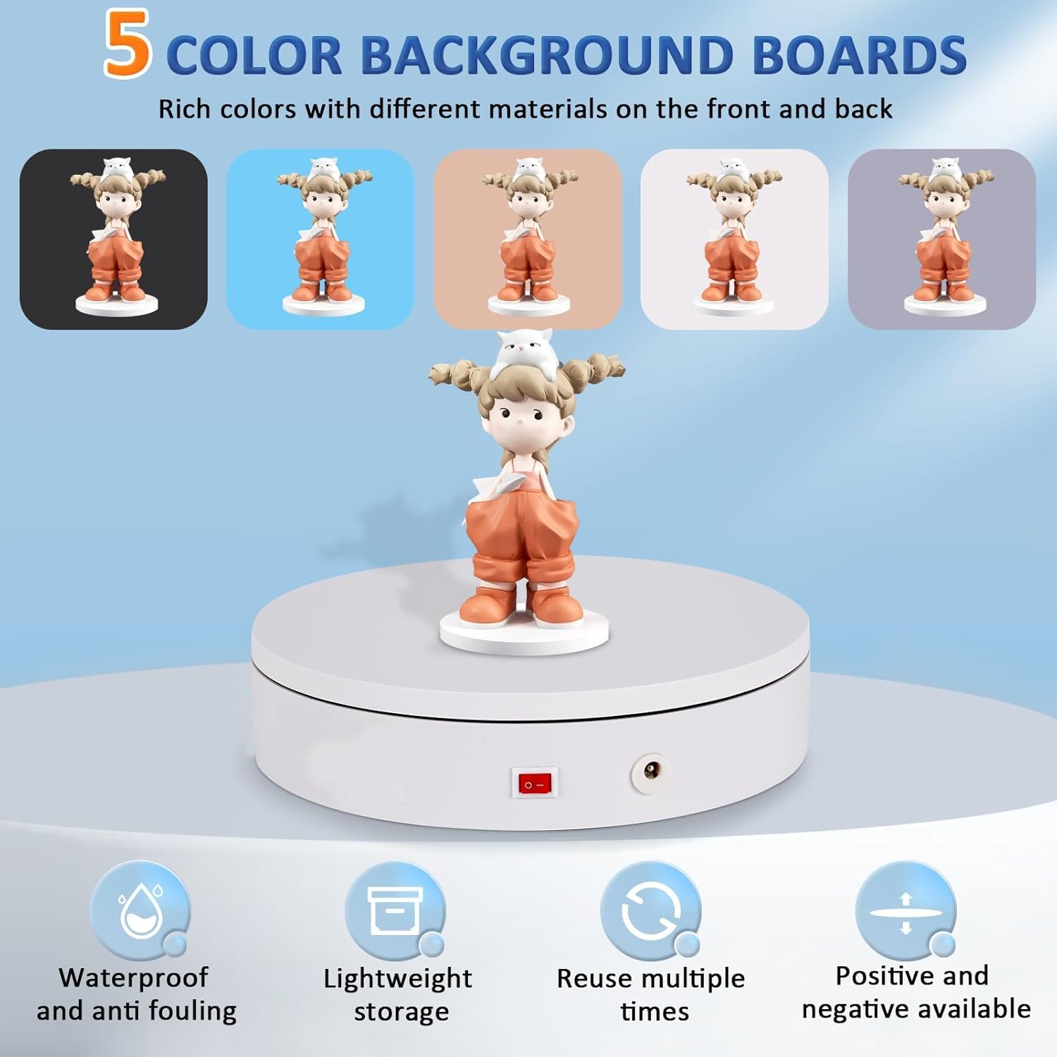 Base Giratoria Eléctrica 20cm