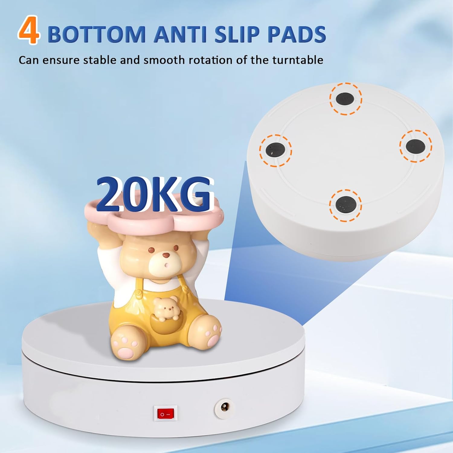 Base Giratoria Eléctrica 20cm