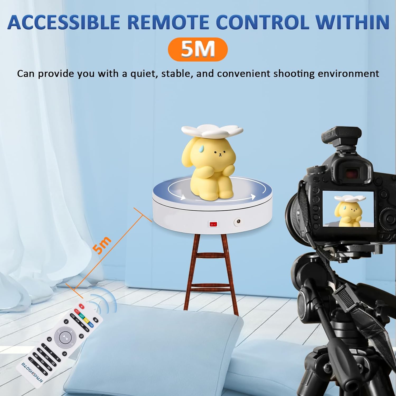 Base Giratoria Eléctrica 20cm