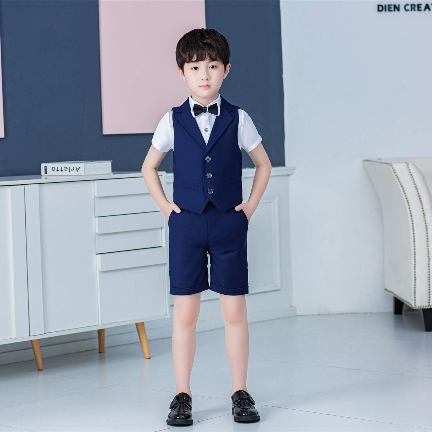 Traje Corto Niños 4 Piezas