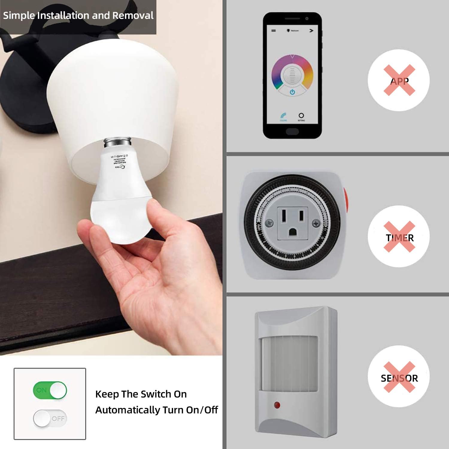 Bombilla LED B22 12W Sensor