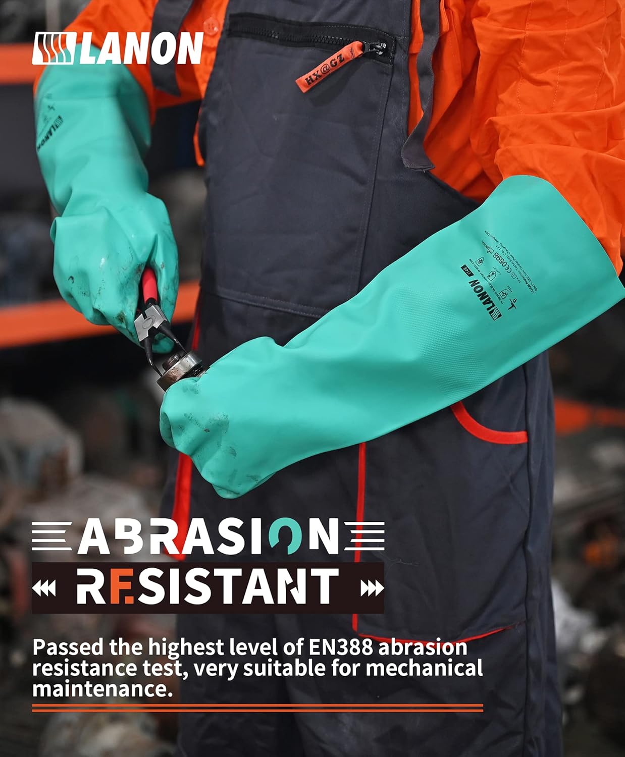 Guantes Nitrilo XL Protección alta