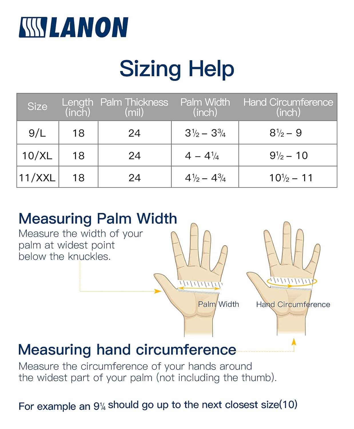 Guantes Nitrilo XL Protección alta