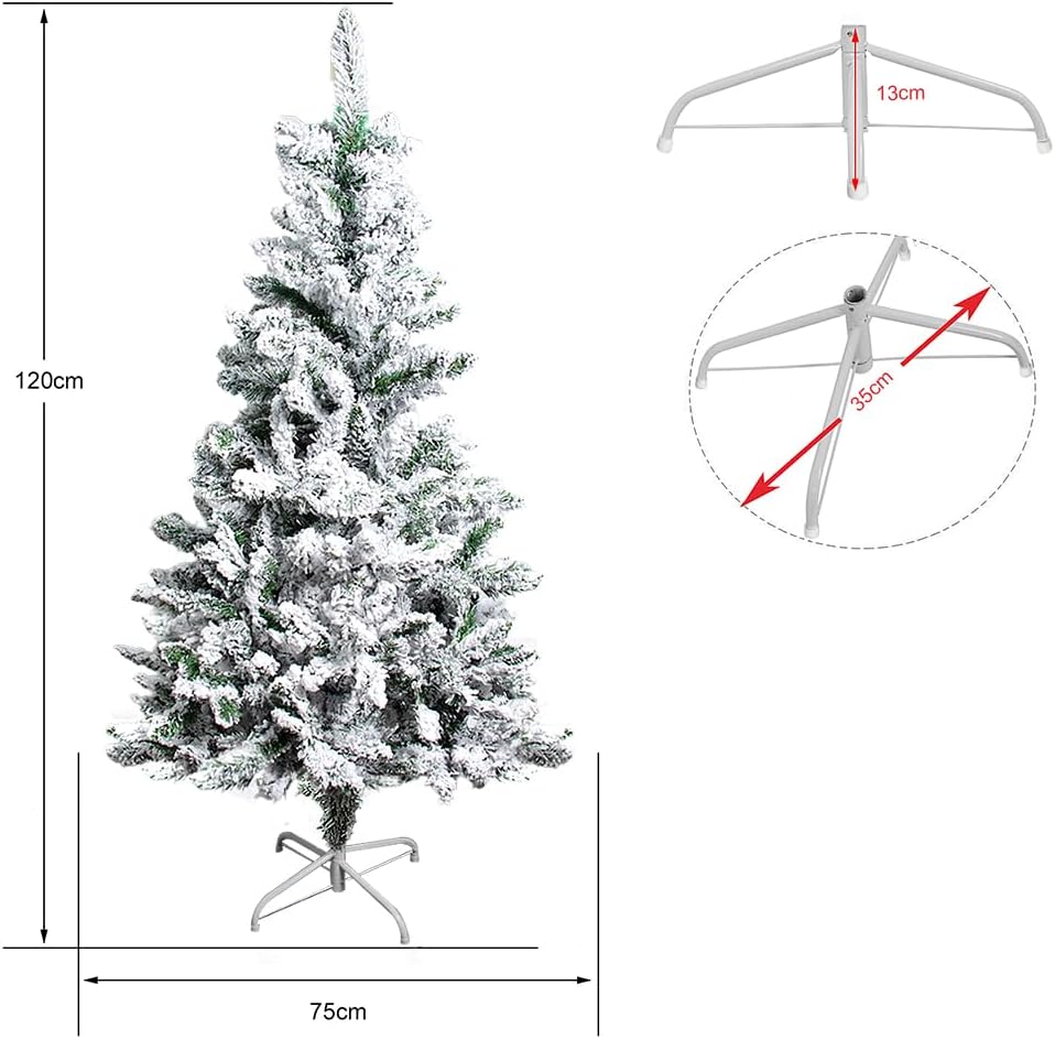 Árbol de Navidad 120cm Nevado