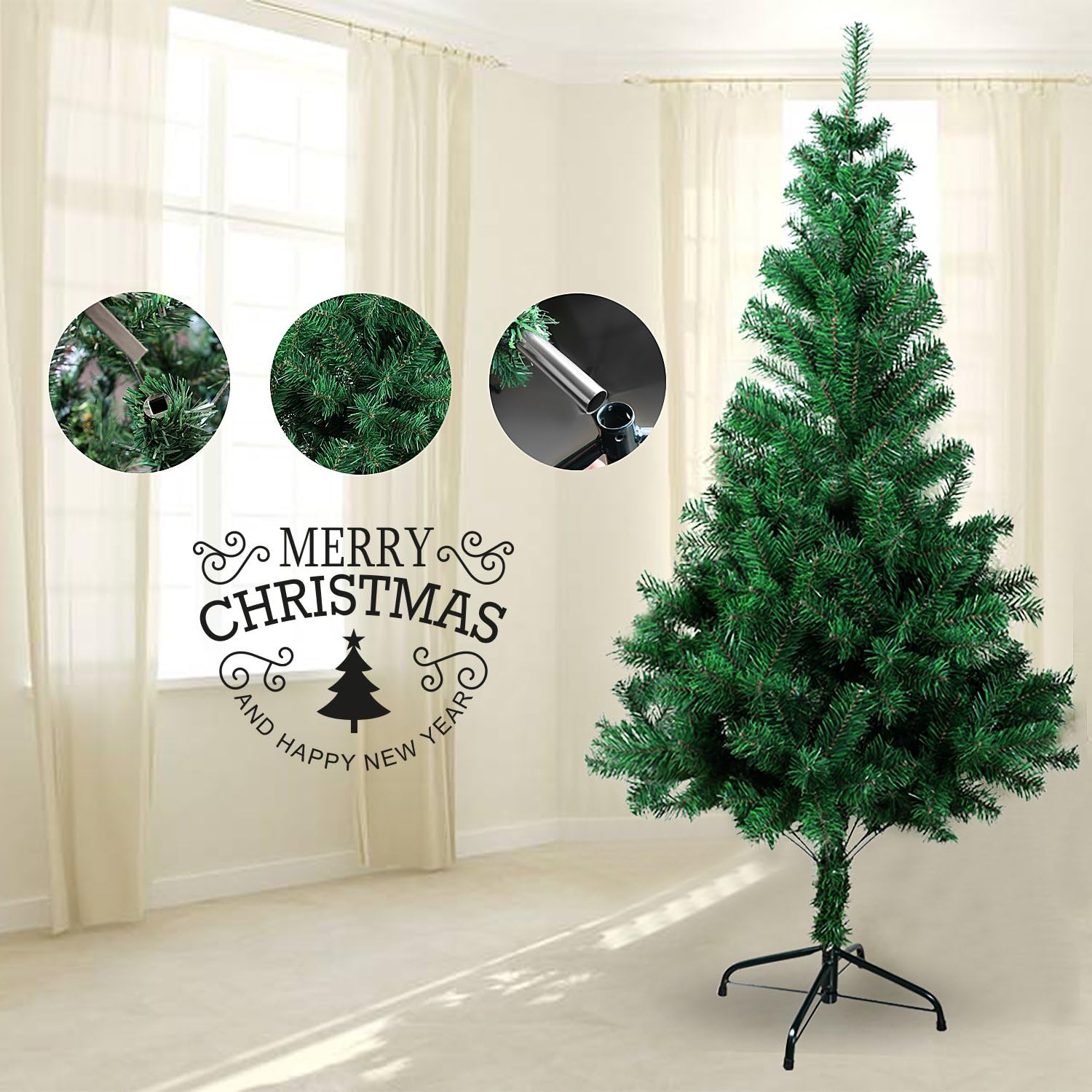 Árbol de Navidad 180 cm Verde