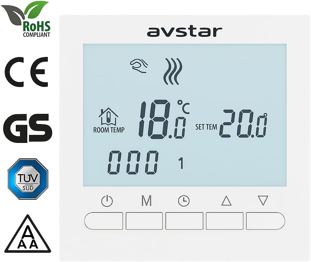 Termostato Digital AVStar Blanco