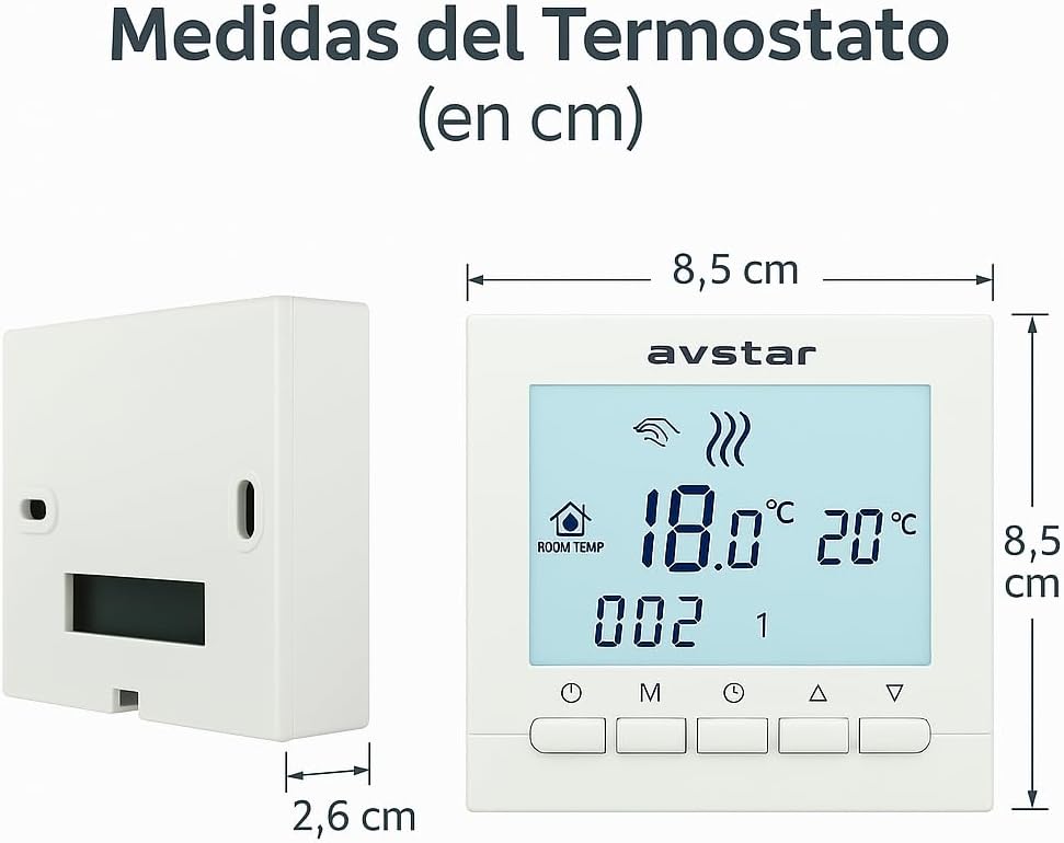 Termostato Digital AVStar Blanco
