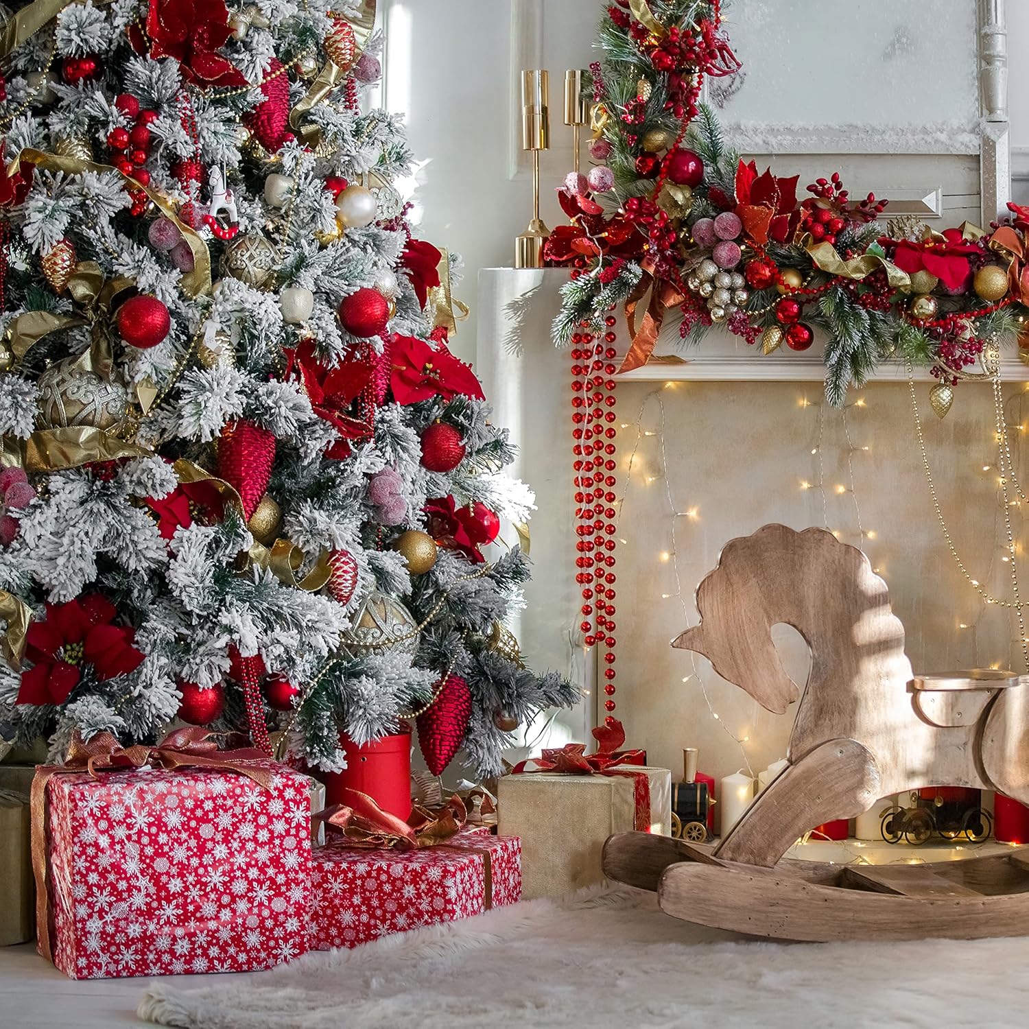 Árbol de Navidad Nevado 210 cm