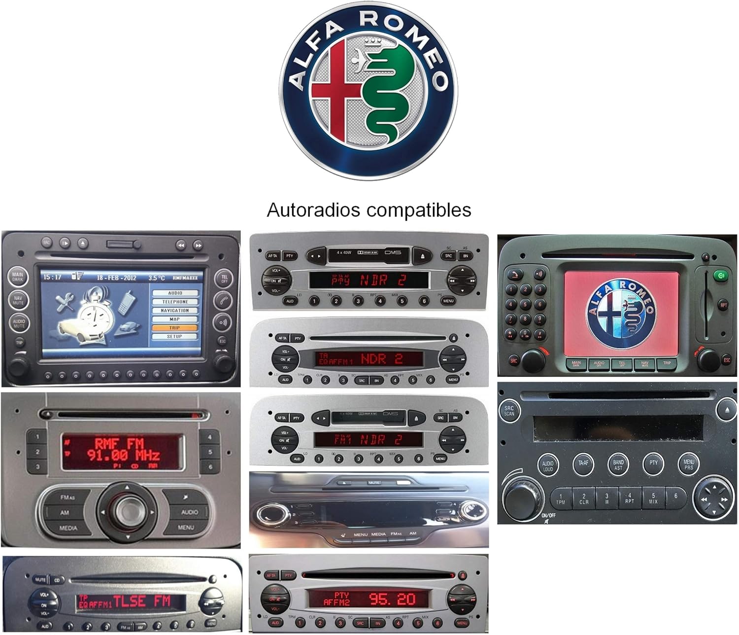 Interfaz USB para Coche Alfa FIAT