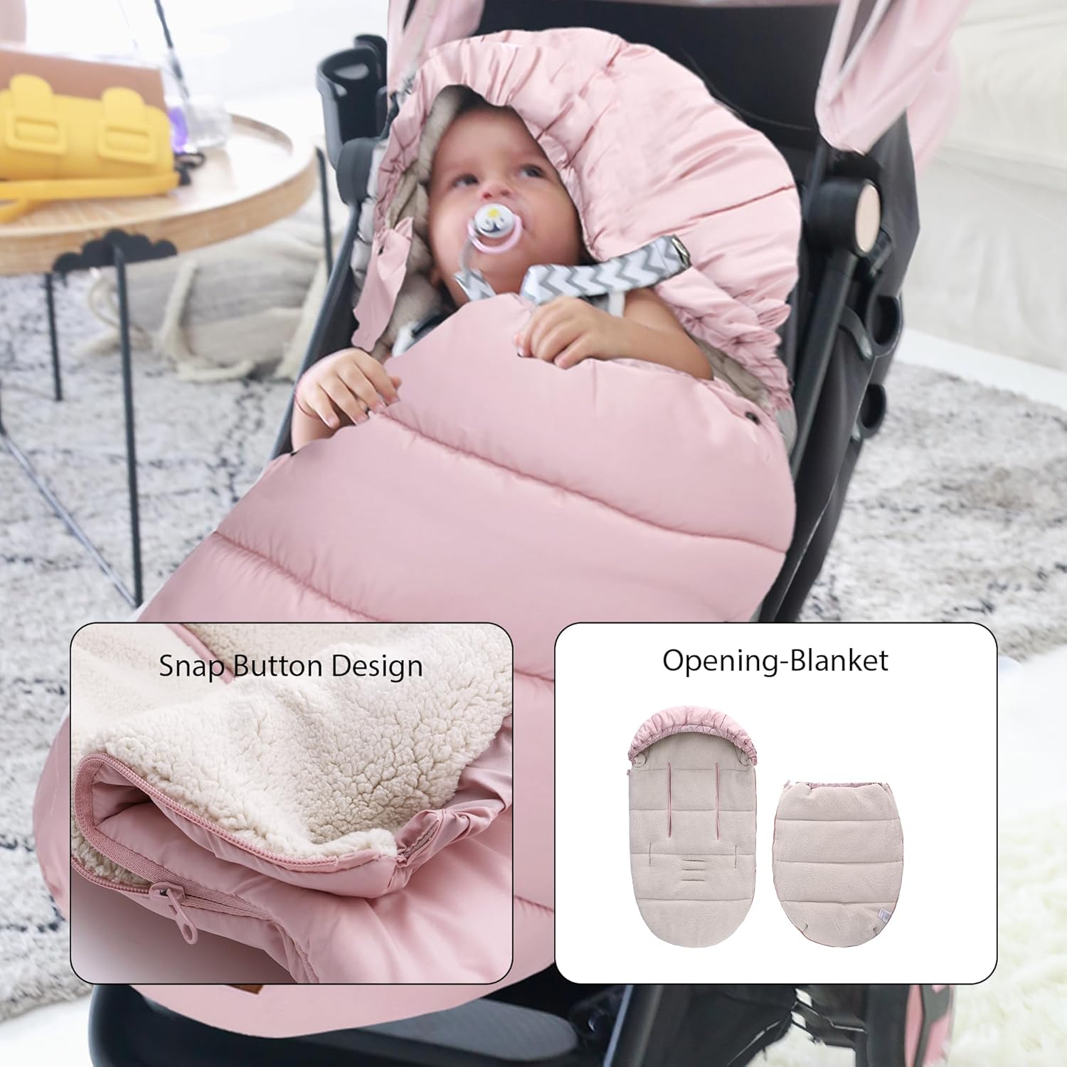 Saco Silla Paseo Universal Rosa