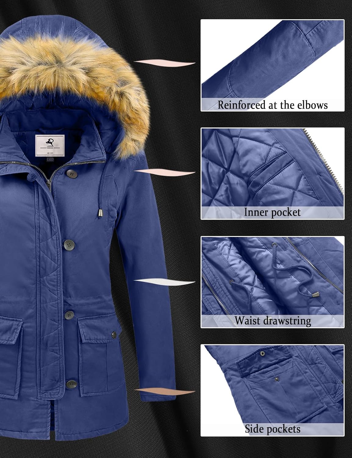Parka Invierno Mujer Impermeable