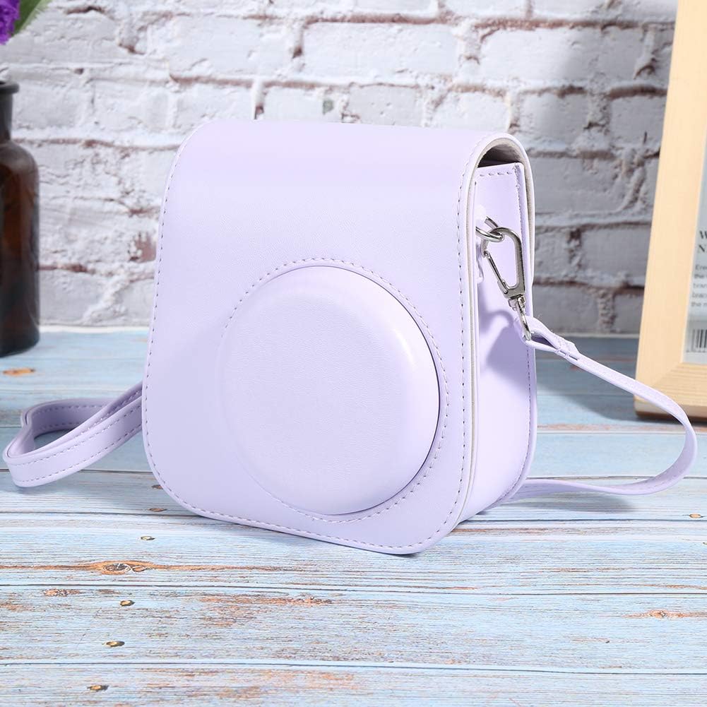 Bolso de cámara PU púrpura