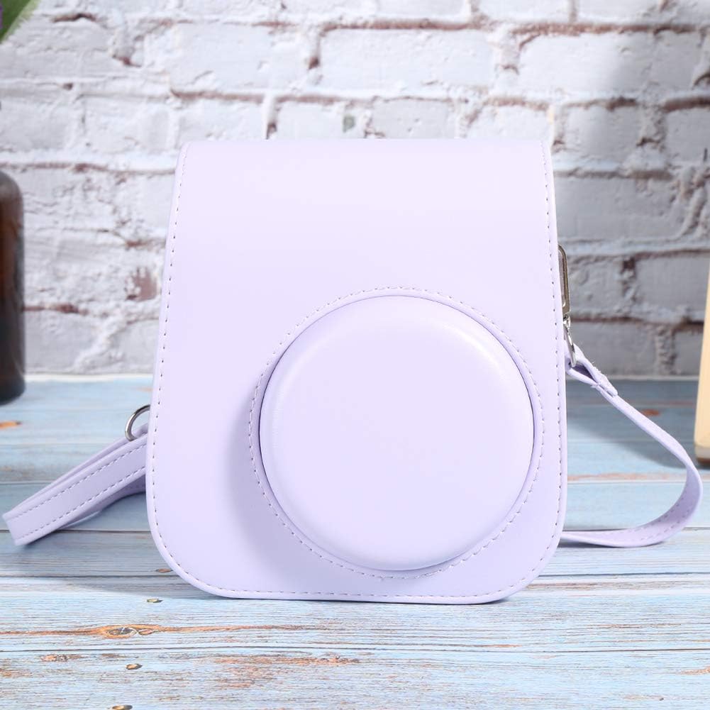 Bolso de cámara PU púrpura