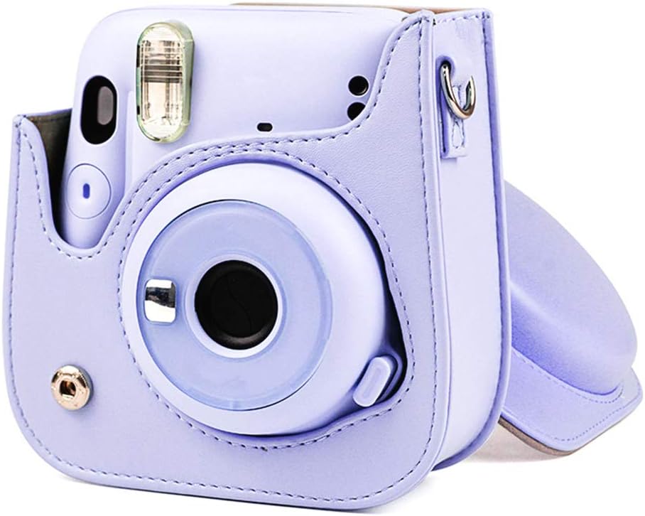 Bolso de cámara PU púrpura