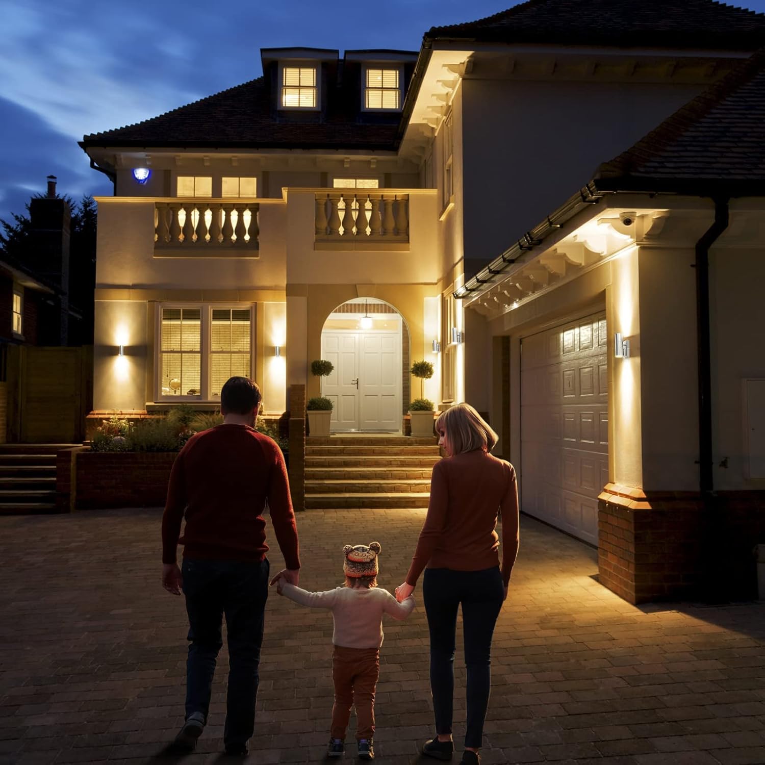 Lámpara exterior LED con sensor