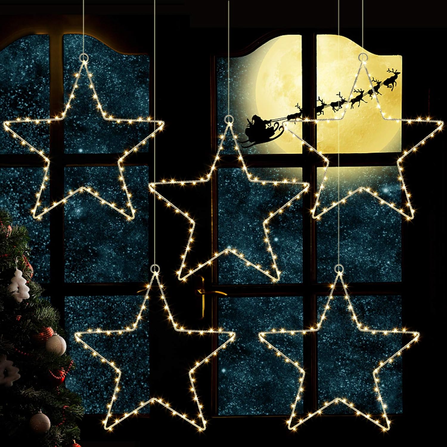 Estrella de Luces de Navidad 6m