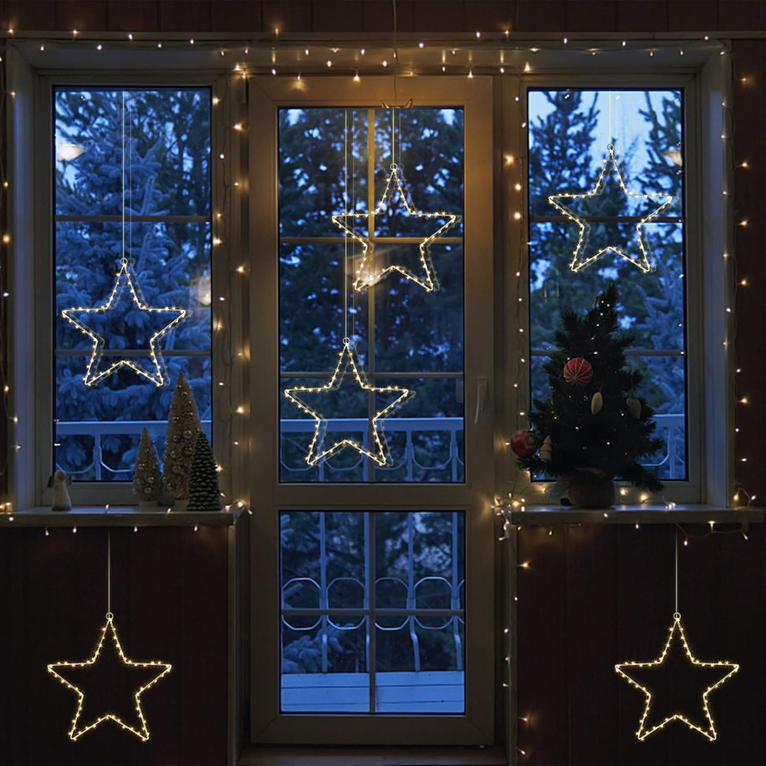 Estrella de Luces de Navidad 6m