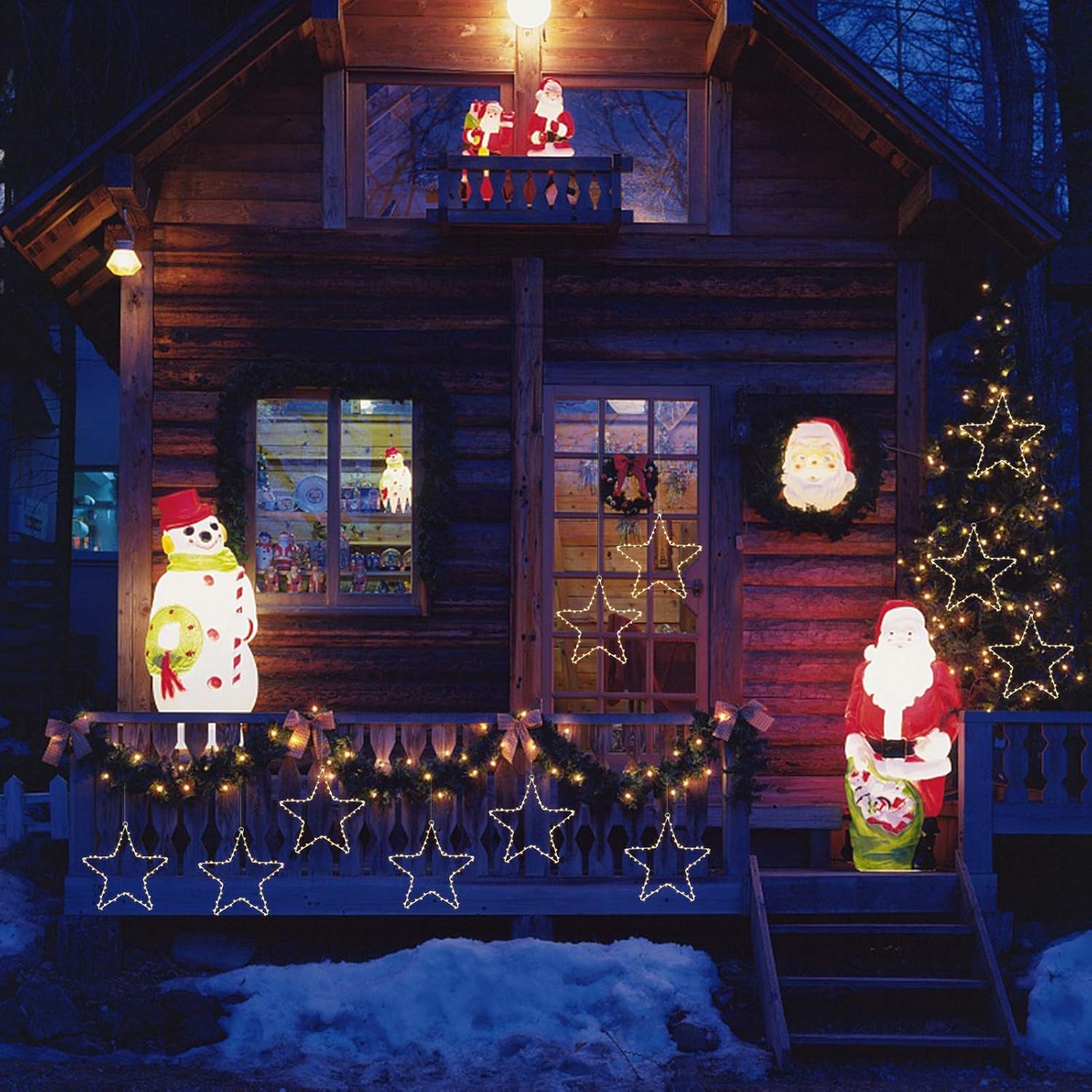 Estrella de Luces de Navidad 6m