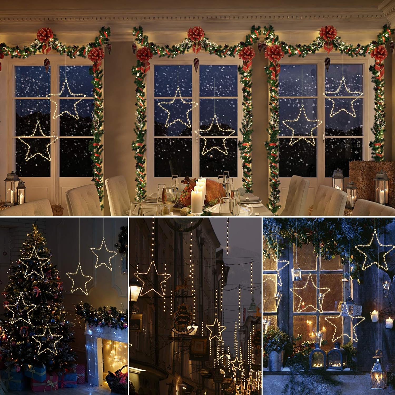 Estrella de Luces de Navidad 6m