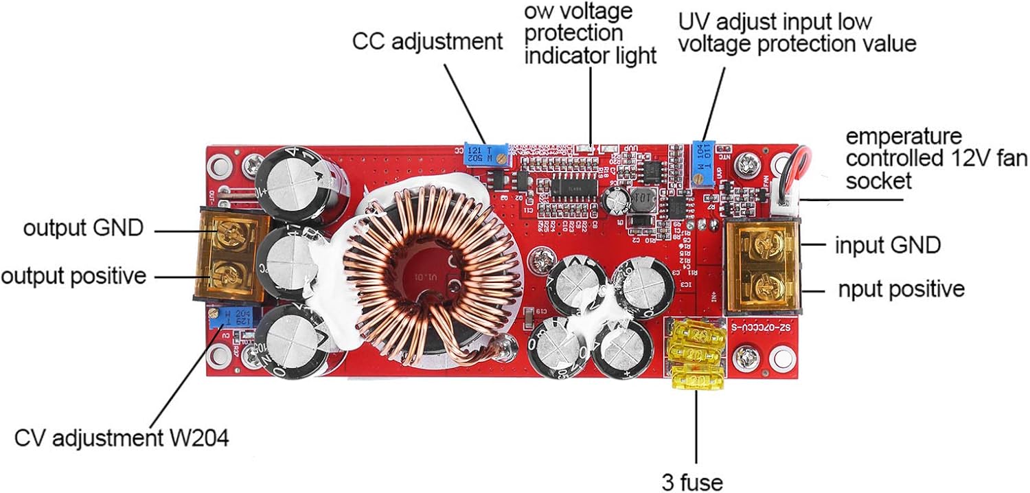 Convertidor DC-DC 10-60V 1500W
