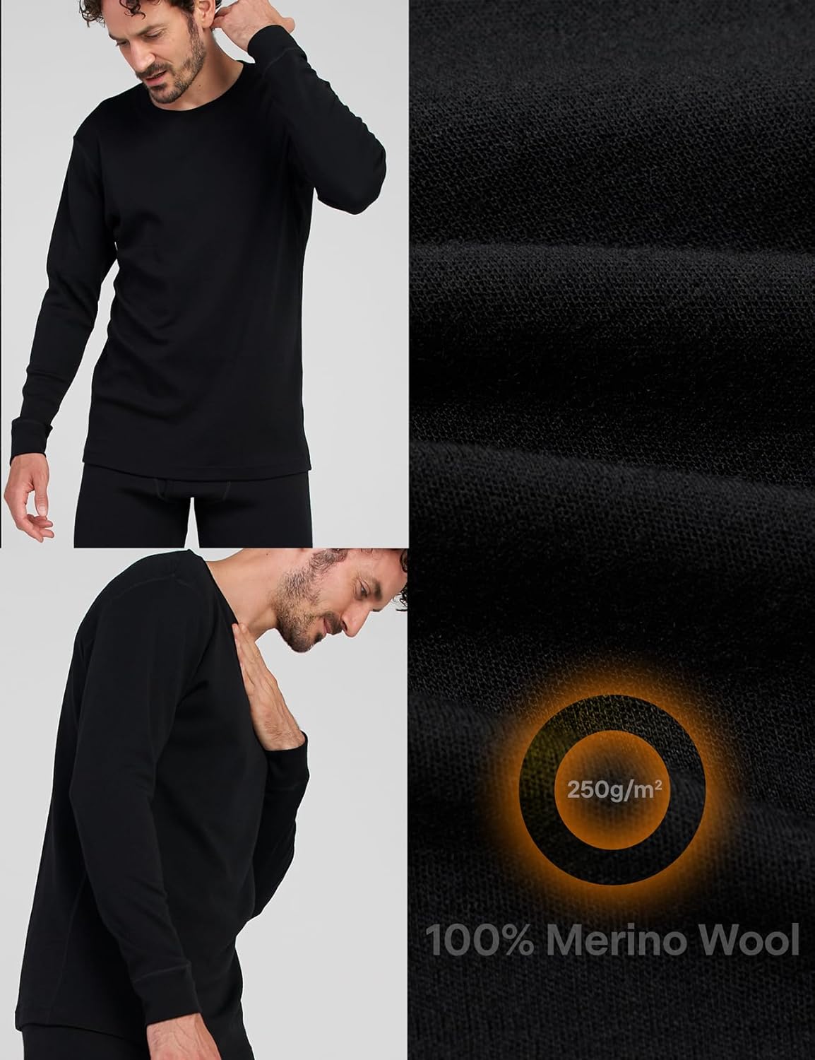 Camiseta Térmica Lana Merino Hombre
