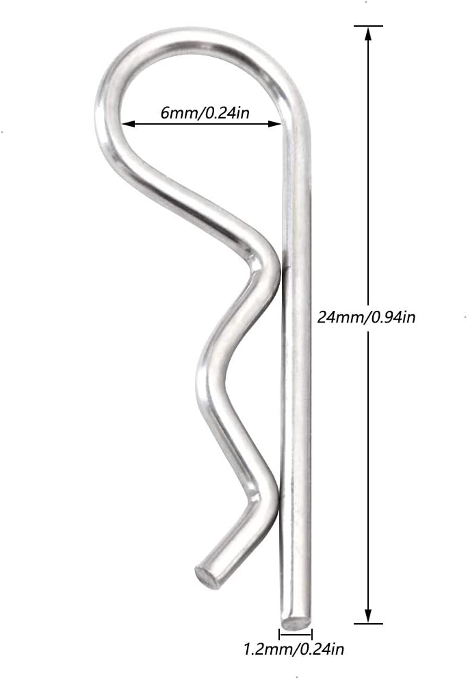 Clip Tipo R para Coches RC 150pzs