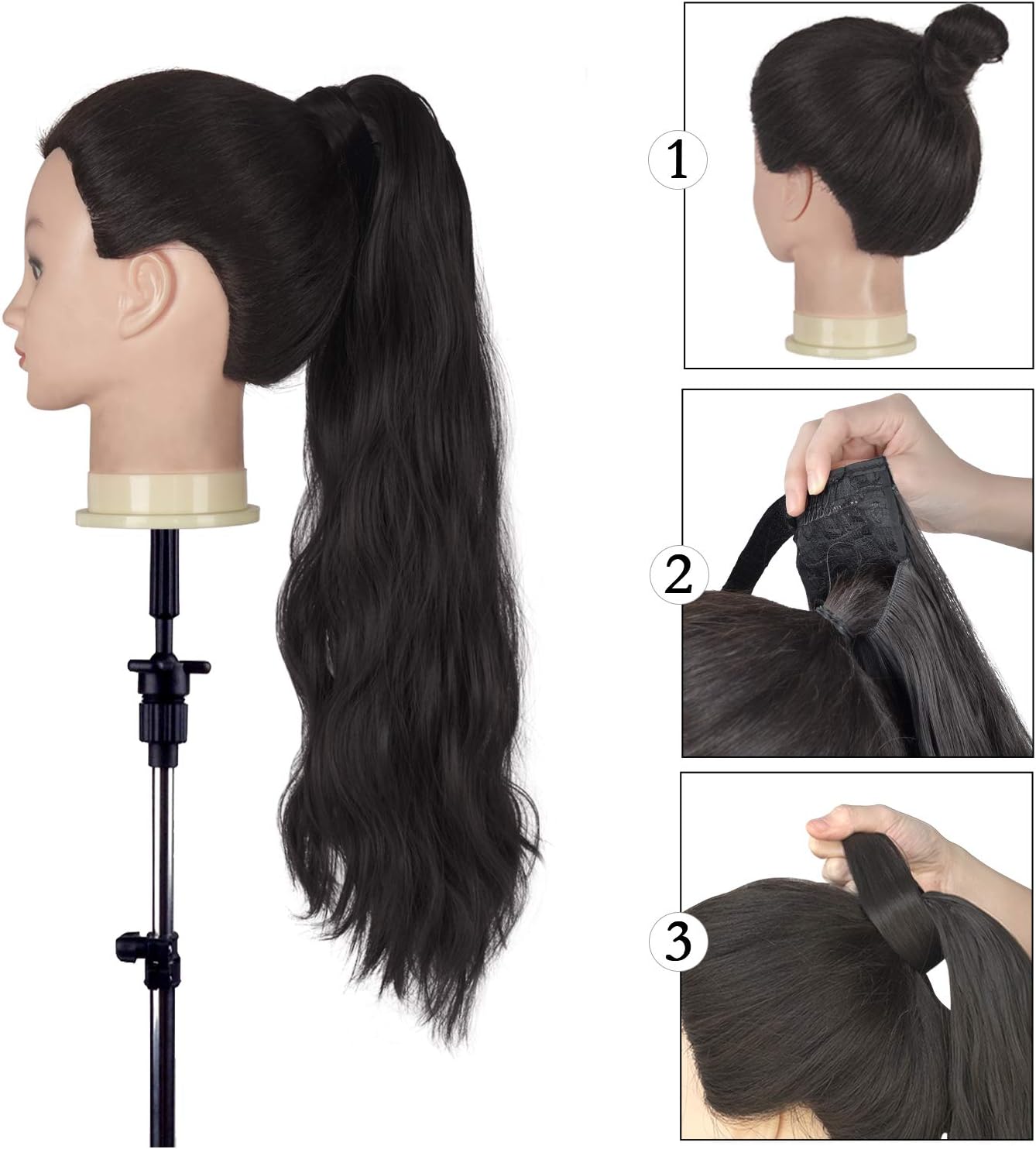 Extensión Rizada Cola de Caballo