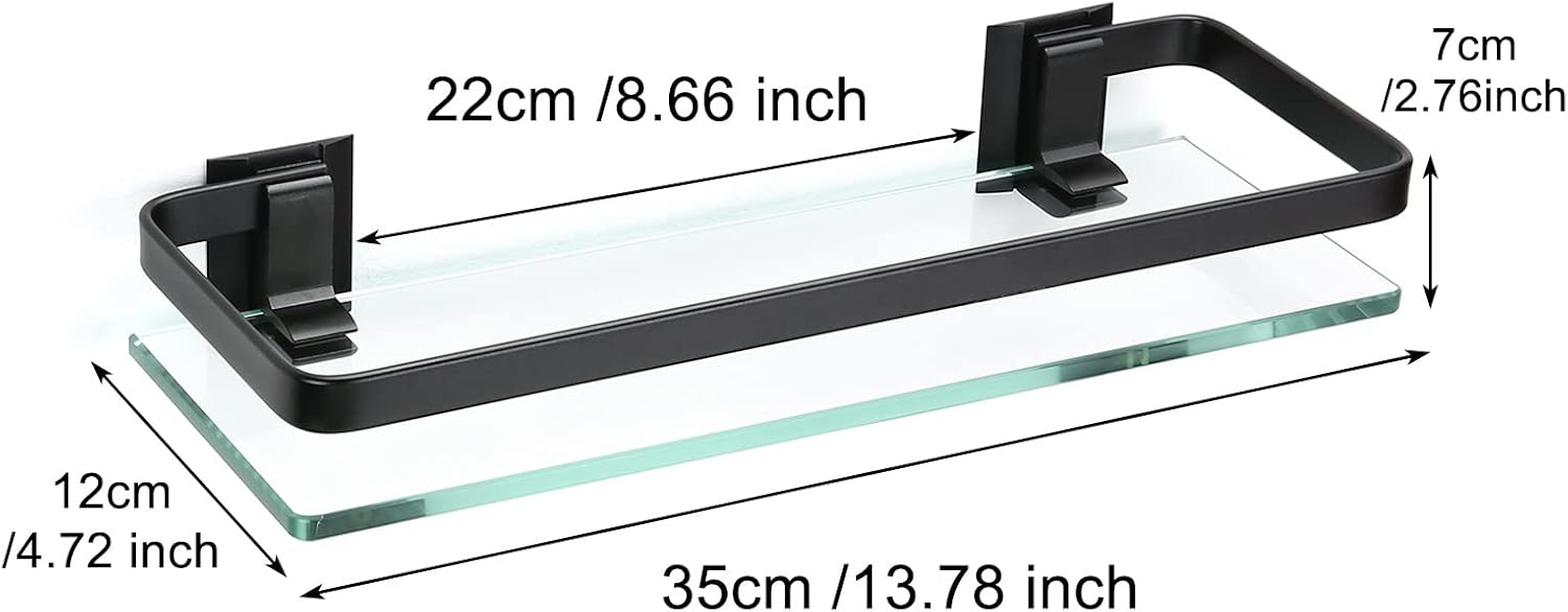 Estantería de Baño Aluminio 2Pzs