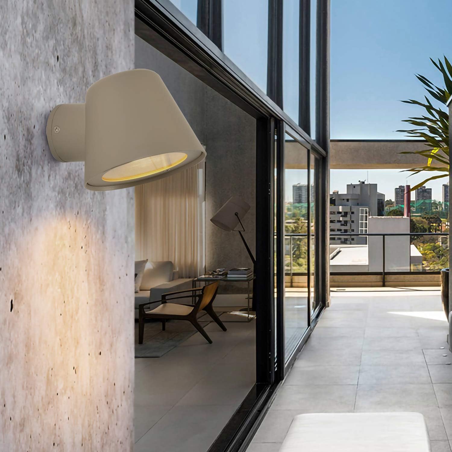 Aplique LED gris antracita