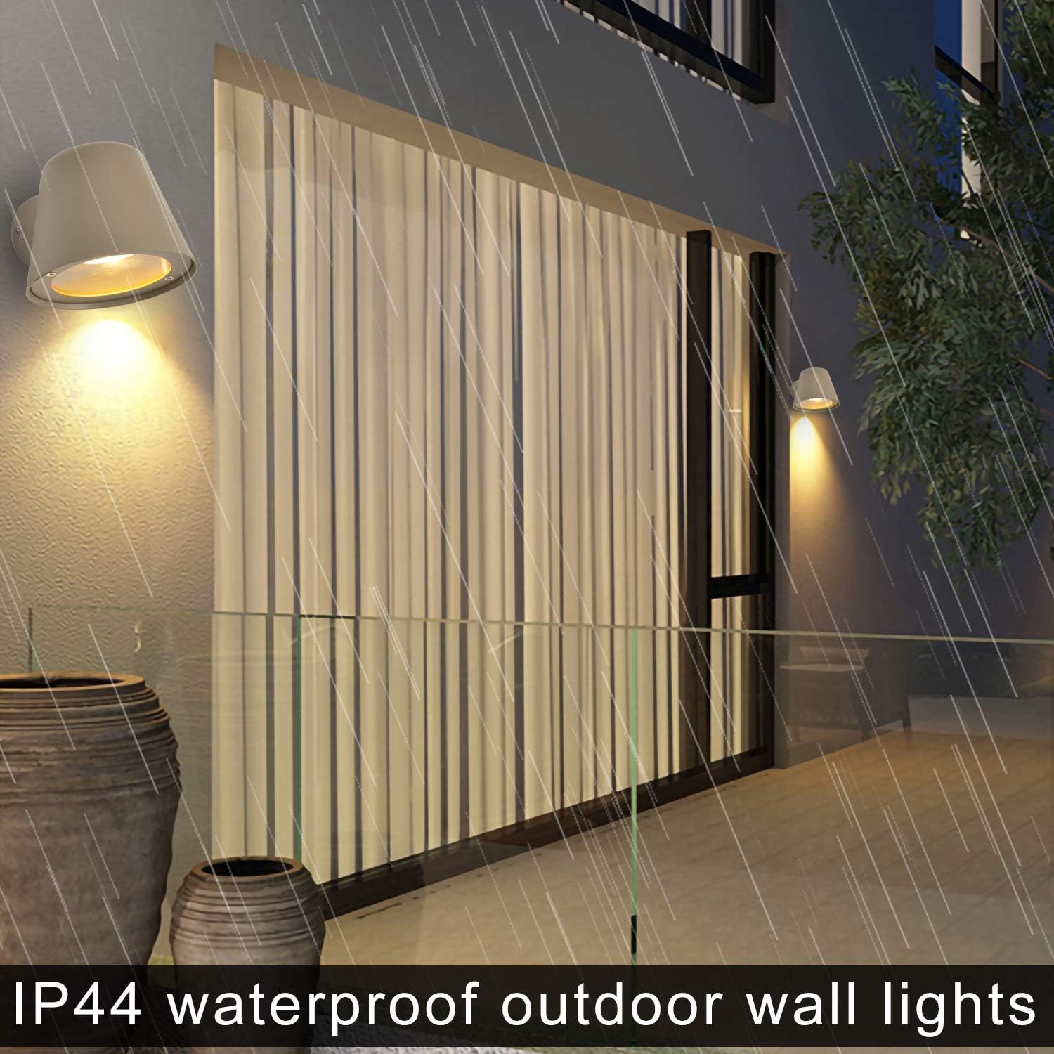 Aplique LED gris antracita